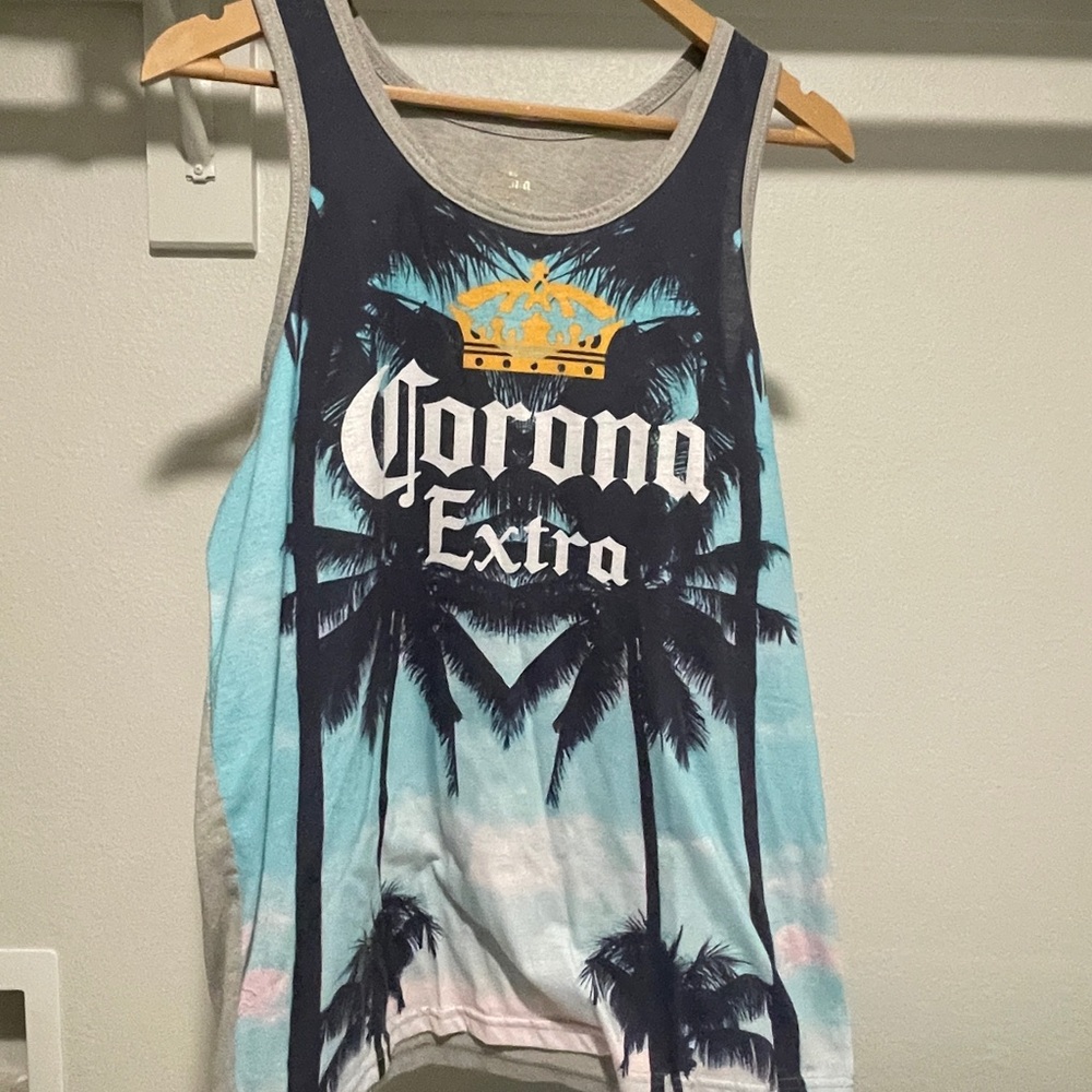 Corona Extra Blue and Black Tank Top
